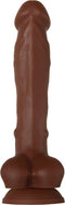 Evolved Real Supple Silicone Poseable 8,25 Inch Dildo Bruin