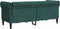 vidaXL - Tweezitsbank - Chesterfield-stijl - stof - donkergroen