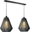 LABEL51 Ibiza Hanglamp - Zwart - Stof - 2-Lichts