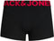 JACK&JONES - TRUNKS - 3-pack zwart boxershort met elastieke band - (3-pack)