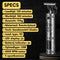 Sansbeauté® T-Blade Buddha Trimmer - Draadloze Baard- en Haartrimmer - 3 Opzetkammen - Silver Platinum