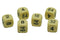 Hot games Verdubbelstenen backgammon 6 stuks 16mm