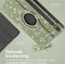 imoshion Tablet Hoes Geschikt voor Samsung Galaxy Tab S9 11.0 inch - imoshion 360° Draaibare Design Bookcase 2.0 - Groen /Green Flowers