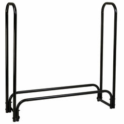 Houtblok standaard Alexandra House Living Zwart Ijzer 34 x 124 x 124 cm