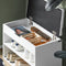SoBuy FSR25-W - Schoenenbank - Opbergvak 2 legplanken - Wit