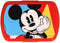 Disney Mickey Mouse broodtrommel/lunchbox voor kinderen - blauw - kunststof - 20 x 10 cm