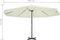 vidaXL - Parasol - met - aluminium - paal - 600 - cm - taupe