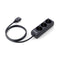 Equip - Power Strip - 3x Geaarde stekkers - Zwart