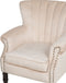 SVEDALA - Fauteuil - Beige - Fluweel