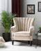 SVEDALA - Fauteuil - Beige - Fluweel