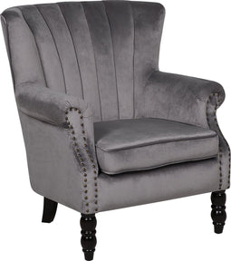 SVEDALA - Fauteuil - Grijs - Fluweel