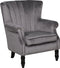 SVEDALA - Fauteuil - Grijs - Fluweel