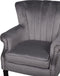SVEDALA - Fauteuil - Grijs - Fluweel