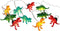 Svenska Living Lichtsnoer - dinosaurus - 200 cm - op batterij - warm wit - 10x leds
