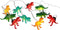 Svenska Living Lichtsnoer - dinosaurus - 200 cm - op batterij - warm wit - 10x leds