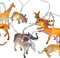 Svenska Living Lichtsnoer - safari dieren - 170 cm - op batterij - warm wit - 10 leds