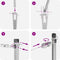 vidaXL - hekposts - met - punt - 13 - stuks - Ø32 - mm - 100 - cm - gegalvaniseerd - staal
