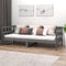 vidaXL - Slaapbank - massief - grenenhout - grijs - 90x190 - cm