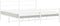 vidaXL - Bedframe - met - hoofd- - en - voeteneinde metaal - wit - 180x200 - cm