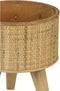 Light & Living Canya Bloempot op voet - Hout naturel - Ø30.5x60cm