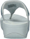 FitFlop Lulu Shimmer Lux - Dames teenslipper - Anatomisch voetbed - Licht blauw - Maat 38