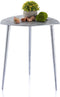 SVJ Bijzettafel - 40 x 40 x 45 cm - Zilver - Metaal - Set van 4