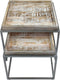 SVJ Bijzettafel - 54x54x46 cm - Metaal - Grijs - Set van 2