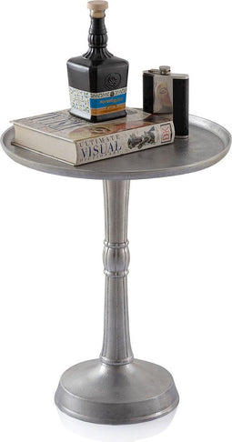 SVJ Bijzettafel Rond - 44 x 44 x 52 cm - Aluminium - Zilver