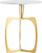 SVJ Bijzettafel Rond - 45 x 45 x 56 cm - Marmer/Aluminium - Goud