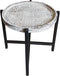 SVJ Bijzettafel Rond - 46 x 46 x 45 cm - Metaal - Zwart/Grijs