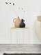 SVJ Bijzettafel Rond - 47 x 47 x 51 cm - Metaal - Beige