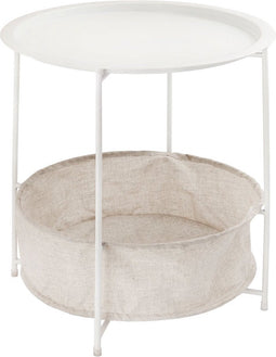 SVJ Bijzettafel Rond - 47 x 47 x 51 cm - Metaal - Wit