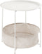 SVJ Bijzettafel Rond - 47 x 47 x 51 cm - Metaal - Wit