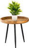 SVJ Bijzettafel Rond - 50 x 50 x 40 cm - Metaal - Bruin