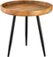 SVJ Bijzettafel Rond - 50 x 50 x 40 cm - Metaal - Bruin