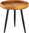 SVJ Bijzettafel Rond - 50 x 50 x 40 cm - Metaal - Bruin
