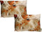 SVJ Bladeren Kussen - 40x60 cm - Fluweel - Beige - Set van 2
