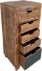 SVJ Bureaukast Rechthoekig - 35 x 40 x 92 cm - Mangohout - Bruin