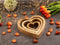 SVJ Deco Hartjes - 4x24x24 cm - Mango Hout - Naturel - Set van 3