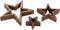 SVJ Deco Sterren - 4x26x26 cm - Mango Hout - Naturel - Set van 3
