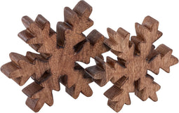SVJ Decoratief Sneeuwvlokje - 3x18x18 cm - Mango Hout - Naturel