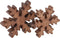 SVJ Decoratief Sneeuwvlokje - 3x18x18 cm - Mango Hout - Naturel