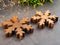 SVJ Decoratief Sneeuwvlokje - 3x18x18 cm - Mango Hout - Naturel