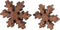 SVJ Decoratief Sneeuwvlokje - 3x18x18 cm - Mango Hout - Naturel