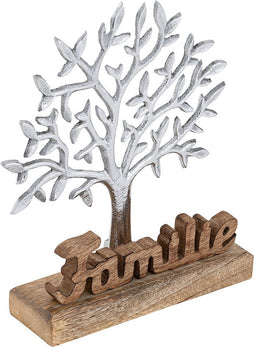 SVJ Decoratieve Boom - 27x20x6 cm - Mango Hout - Naturel