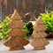 SVJ Decoratieve Boom - 3x16x23 cm - Mango Hout - Naturel - Set van 2