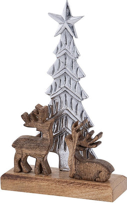 SVJ Decoratieve Boom - 6x20x31 cm - Aluminium - Naturel