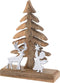 SVJ Decoratieve Kerstboom - 27x20x6 cm - Mango Hout - Naturel
