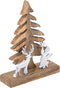 SVJ Decoratieve Kerstboom - 27x20x6 cm - Mango Hout - Naturel