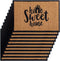 SVJ Deurmat ''Home Sweet Home'' - 40x60 cm - Bruin - Set van 10